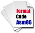 Download FormatCode 80x86 Assembly Code Formatter 80x86 Assembly Code Formatter